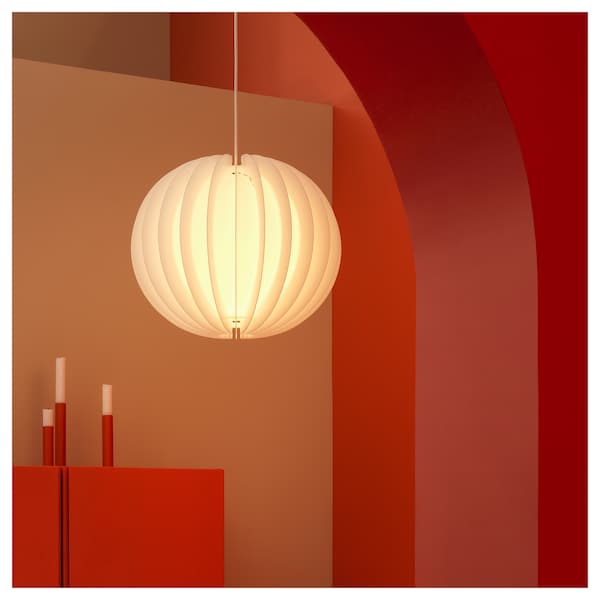 IKEA HAVSFJÄDER pendant lamp shade, white, 17 in, Ikea Ireland | 3827SBVKC