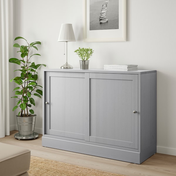IKEA HAVSTA Cabinet with base, gray, 47 5/8x18 1/2x35 in, Ikea Ireland | 1962VMTSG