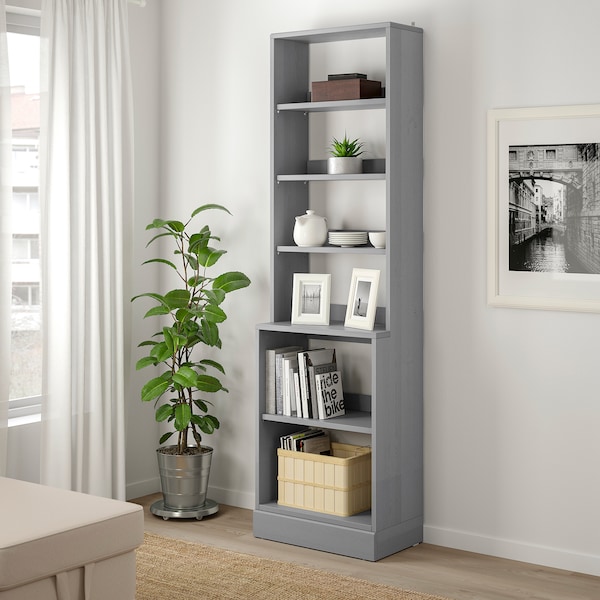 IKEA HAVSTA Shelving unit with base, 24x14 5/8x83 1/2 in Gray, Ikea Ireland | 3425RFLZN