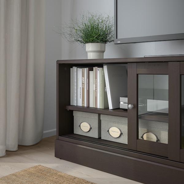 IKEA HAVSTA TV unit with base, 63x18 1/2x24 3/8 in Dark Brown, Ikea Ireland | 0329PSOIY