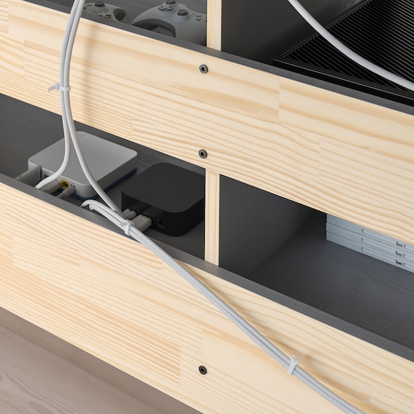 IKEA HAVSTA TV unit with base, 63x18 1/2x24 3/8 in Gray, Ikea Ireland | 2759MVCPY