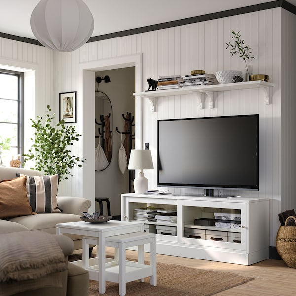 IKEA HAVSTA TV unit with base, 63x18 1/2x24 3/8 in White, Ikea Ireland | 8216EUQBJ