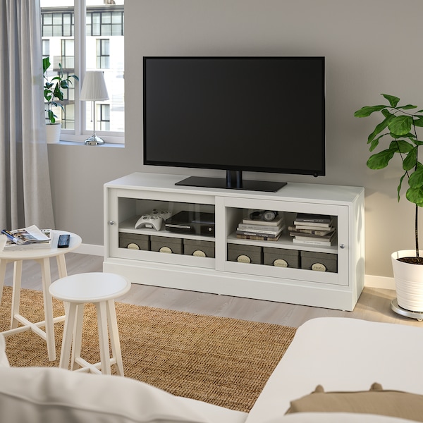 IKEA HAVSTA TV unit with base, 63x18 1/2x24 3/8 in White, Ikea Ireland | 1307UIDZQ