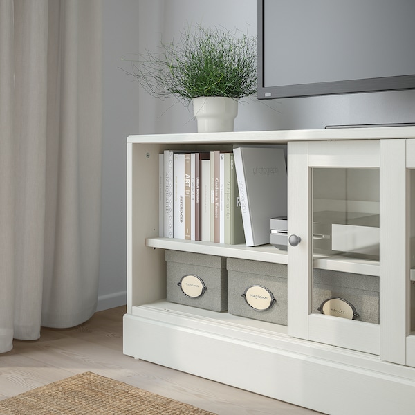 IKEA HAVSTA TV unit with base, 63x18 1/2x24 3/8 in White, Ikea Ireland | 1307UIDZQ