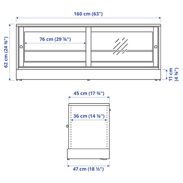 IKEA HAVSTA TV unit with base, 63x18 1/2x24 3/8 in White, Ikea Ireland | 1307UIDZQ