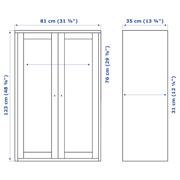 IKEA HAVSTA cabinet, 31 7/8x13 3/4x48 3/8 in Black, Ikea Ireland | 8539WDYAV