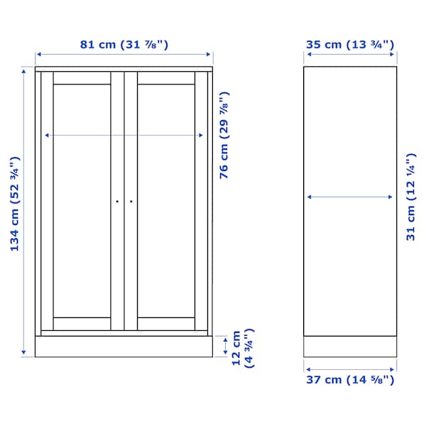 IKEA HAVSTA cabinet with base, 31 7/8x14 5/8x52 3/4 in Dark Brown, Ikea Ireland | 7954JISQG