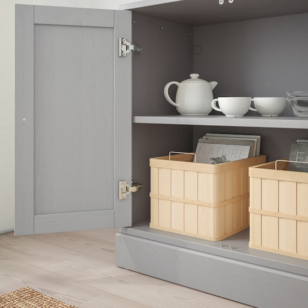 IKEA HAVSTA cabinet with base, 31 7/8x18 1/2x35 in Gray, Ikea Ireland | 7034STMWC