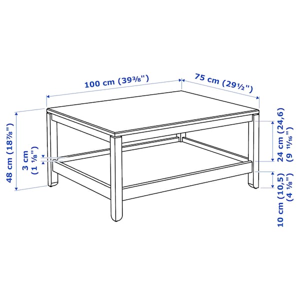 IKEA HAVSTA coffee table, 39 3/8x29 1/2 in Black, Ikea Ireland | 8592DOLJM