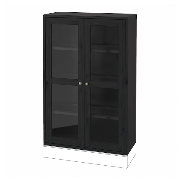 IKEA HAVSTA glass-door cabinet, 31 7/8x13 3/4x48 3/8 in Black, Ikea Ireland | 7820FBLOZ