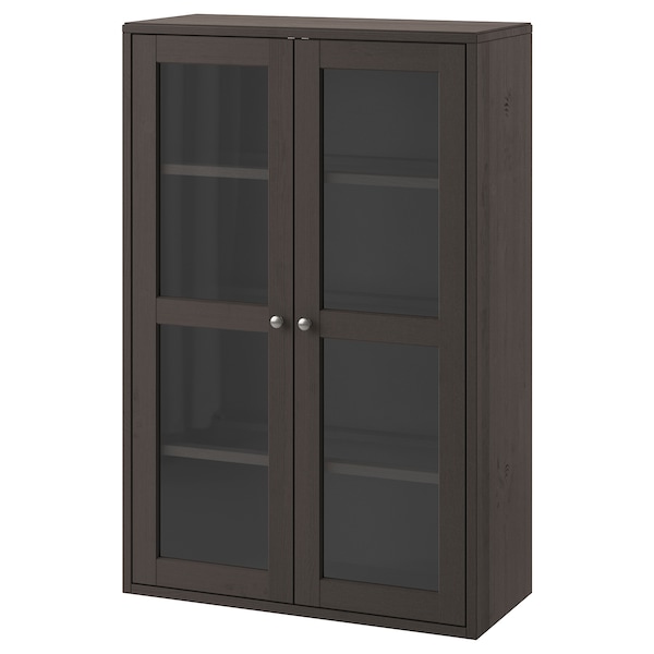 IKEA HAVSTA glass-door cabinet, 31 7/8x13 3/4x48 3/8 in Dark Brown, Ikea Ireland | 8647OEPRW