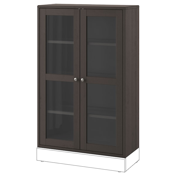 IKEA HAVSTA glass-door cabinet, 31 7/8x13 3/4x48 3/8 in Dark Brown, Ikea Ireland | 8647OEPRW
