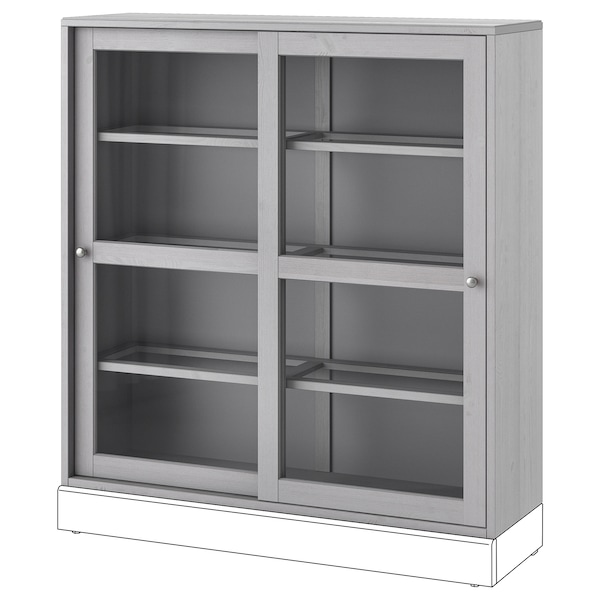 IKEA HAVSTA glass-door cabinet, 47 5/8x13 3/4x48 3/8 in Gray, Ikea Ireland | 7683TVYRN