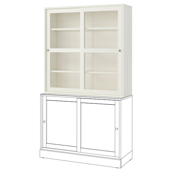 IKEA HAVSTA glass-door cabinet, 47 5/8x13 3/4x48 3/8 in White, Ikea Ireland | 3561SONRW