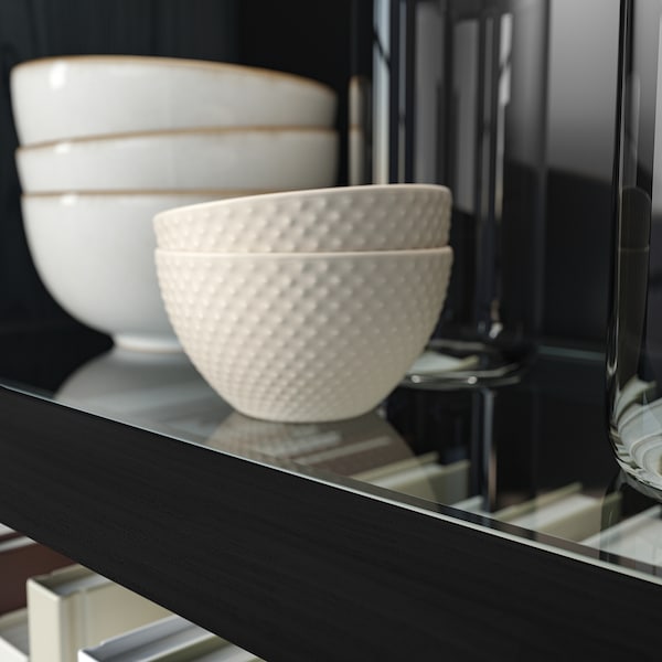 IKEA HAVSTA glass-door cabinet with base, 31 7/8x14 5/8x52 3/4 in Black / Clear Glass, Ikea Ireland | 3826OGJWN