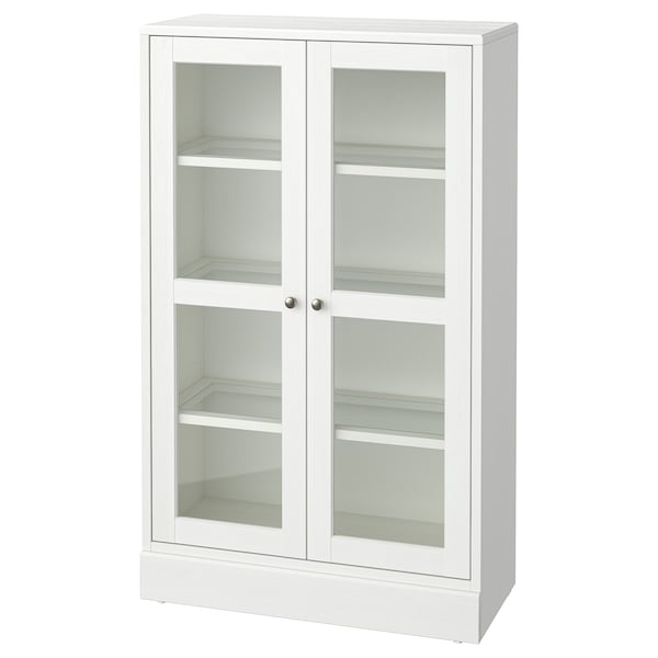IKEA HAVSTA glass-door cabinet with base, 31 7/8x14 5/8x52 3/4 in White / Clear Glass, Ikea Ireland | 8129DUMPZ