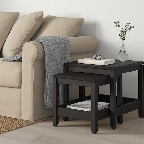 IKEA HAVSTA nesting tables, set of 2 Dark Brown, Ikea Ireland | 2716VHOWB