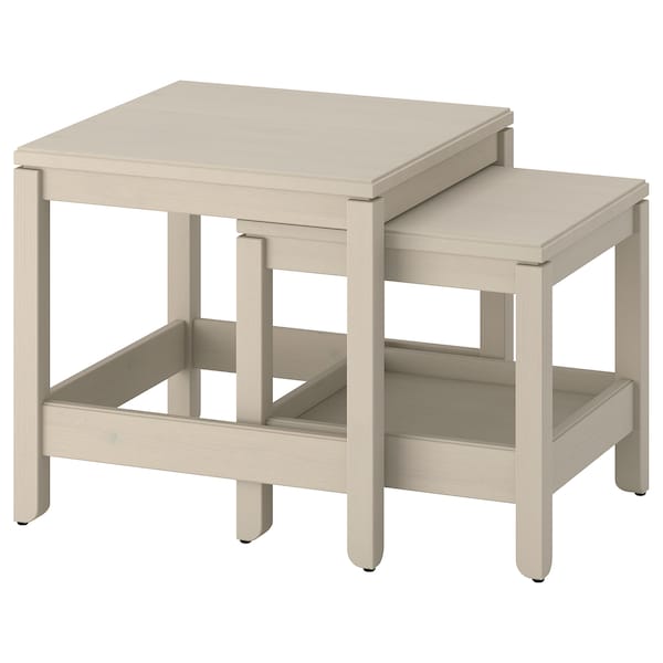 IKEA HAVSTA nesting tables, set of 2 Gray / Beige, Ikea Ireland | 5896UETWC