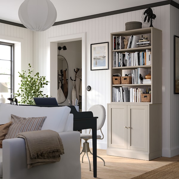 IKEA HAVSTA shelf unit, 31 7/8x13 3/4x48 3/8 in Gray / Beige, Ikea Ireland | 0238ZCBXH