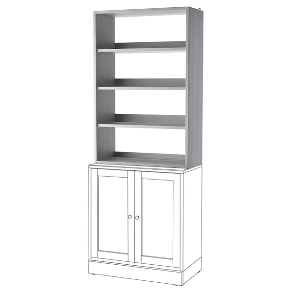 IKEA HAVSTA shelf unit, 31 7/8x13 3/4x48 3/8 in Gray, Ikea Ireland | 6345IHXPS