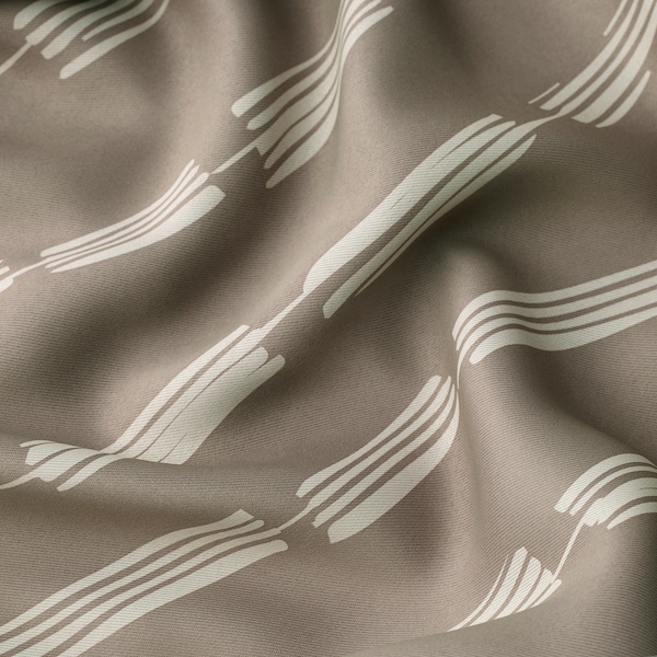 IKEA HÄCKBERBERIS room darkening curtains, 1 pair, beige, 50x98 in, Ikea Ireland | 6351HZDYI