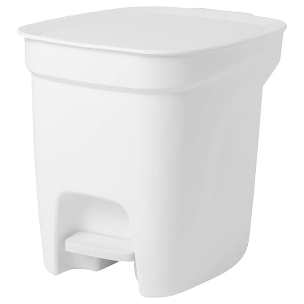 IKEA HÄCKSAX step trash can, 2 gallon White, Ikea Ireland | 0459LJRMF