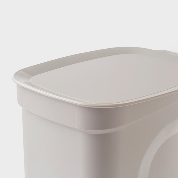 IKEA HÄCKSAX step trash can, 3 gallon Gray, Ikea Ireland | 1467AQNKL