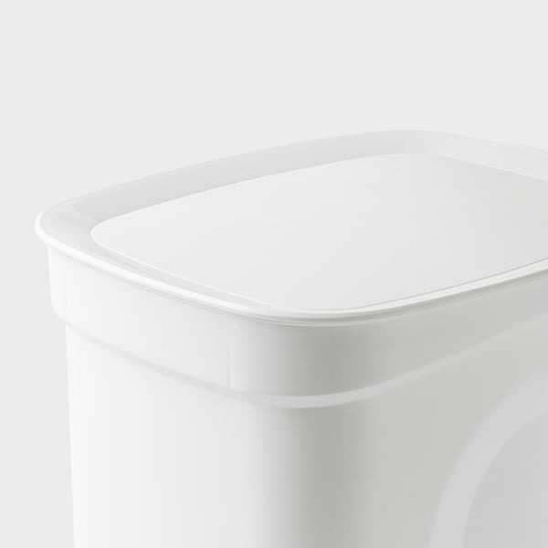 IKEA HÄCKSAX step trash can, 3 gallon White, Ikea Ireland | 2987LMUWF