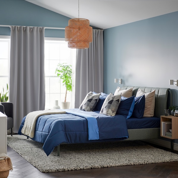IKEA HEDFRYLE comforter set, King Blue, Ikea Ireland | 3897MFOZE