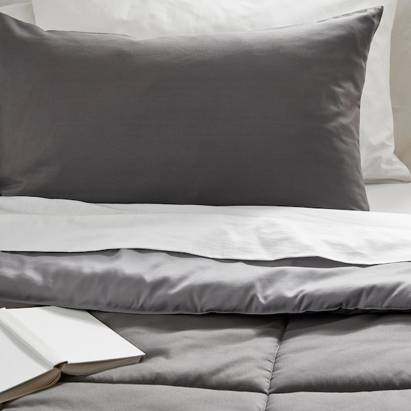 IKEA HEDFRYLE comforter set, King Gray, Ikea Ireland | 9857BKHUT