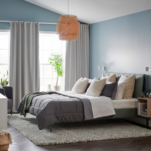 IKEA HEDFRYLE comforter set, King Gray, Ikea Ireland | 9857BKHUT