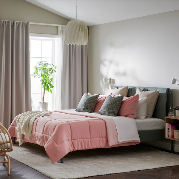 IKEA HEDFRYLE comforter set, King Pink, Ikea Ireland | 9528OFNXK