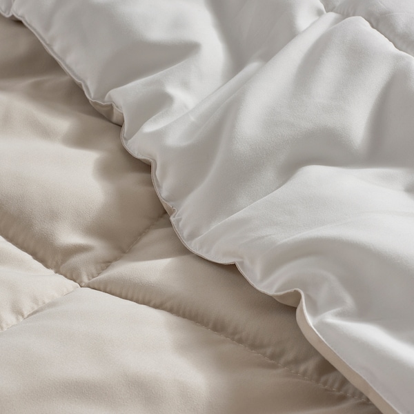 IKEA HEDFRYLE comforter set, King White / Beige, Ikea Ireland | 2704FWZNQ