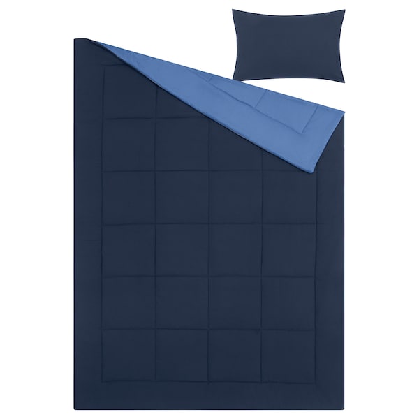 IKEA HEDFRYLE comforter set, Twin/Twin X-long Blue, Ikea Ireland | 2953UIXAW