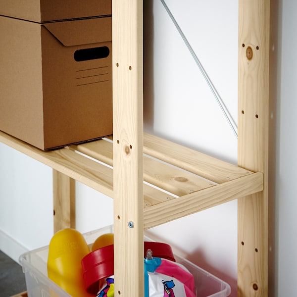 IKEA HEJNE shelf unit, softwood, 30 3/4x12 1/4x67 3/8 in, Ikea Ireland | 4261ANRGU