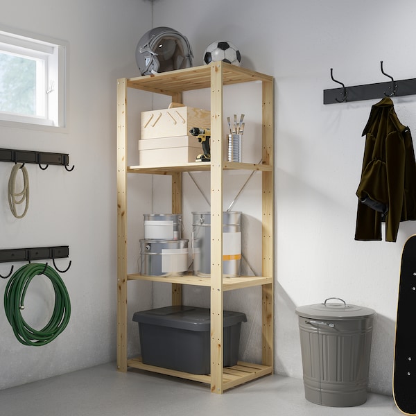 IKEA HEJNE shelf unit, softwood, 30 3/4x19 5/8x67 3/8 in, Ikea Ireland | 4652JWXPF