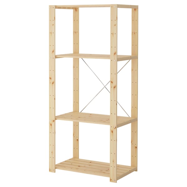 IKEA HEJNE shelf unit, softwood, 30 3/4x19 5/8x67 3/8 in, Ikea Ireland | 4652JWXPF