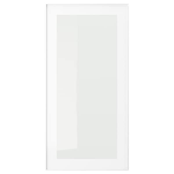 IKEA HEJSTA glass door, 15x30 in White / Clear Glass, Ikea Ireland | 1975PMRNK