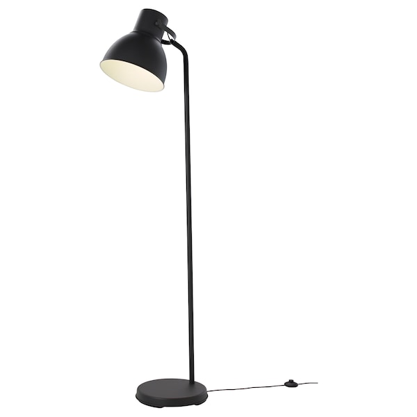 IKEA HEKTAR Floor lamp with LED bulb, dark gray, Ikea Ireland | 4567DYFVR