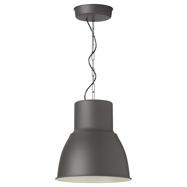 IKEA HEKTAR Pendant lamp, dark gray, 15 in, Ikea Ireland | 3160QGFMT