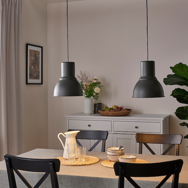 IKEA HEKTAR Pendant lamp, dark gray, 9 in, Ikea Ireland | 7821ZPOVQ