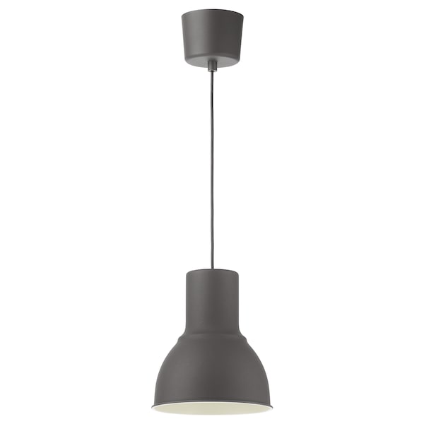 IKEA HEKTAR Pendant lamp, dark gray, 9 in, Ikea Ireland | 7821ZPOVQ