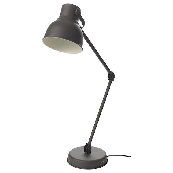 IKEA HEKTAR Work lamp with LED bulb, dark gray, Ikea Ireland | 3798VRLQX