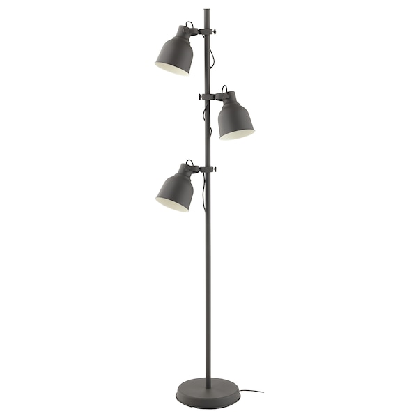 IKEA HEKTAR floor lamp with 3-spotlights, dark gray, Ikea Ireland | 7958YGPKQ