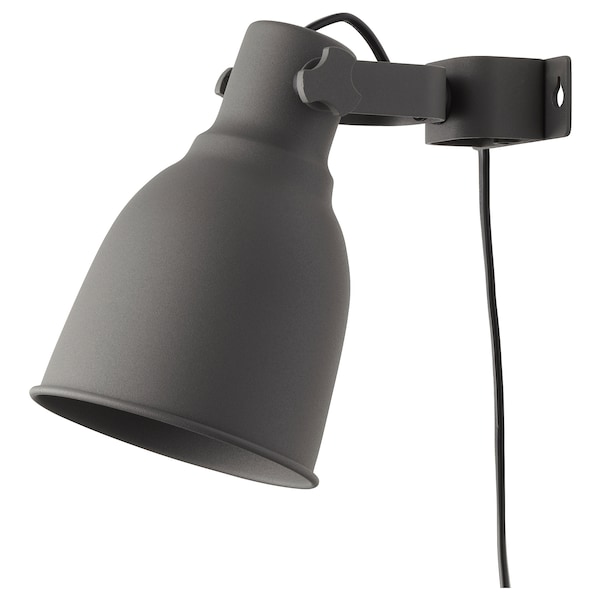 IKEA HEKTAR wall/clamp spotlight, dark gray, Ikea Ireland | 3405UGOXC