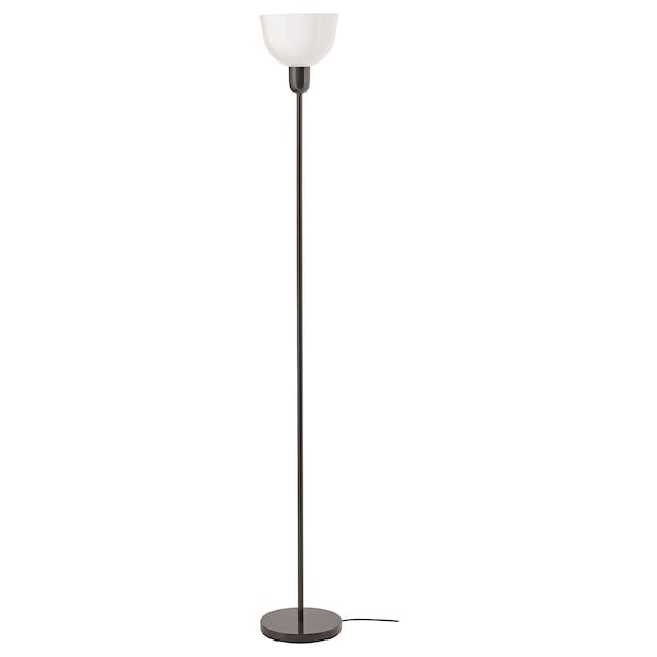 IKEA HEKTOGRAM floor uplighter with light bulb Black / White, Ikea Ireland | 3287CGZSR