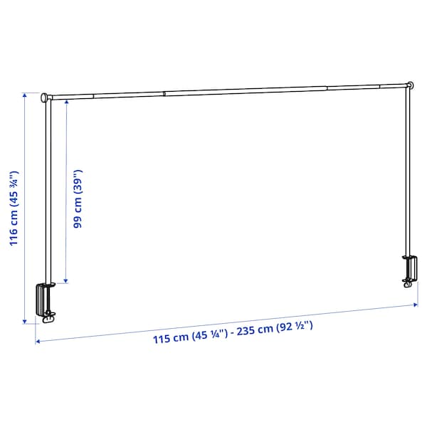 IKEA HELGEÖ decorating rod for table, black adjustable/outdoor indoor, 45 1/4/92 1/2x45 5/8 in, Ikea Ireland | 2436MATIX