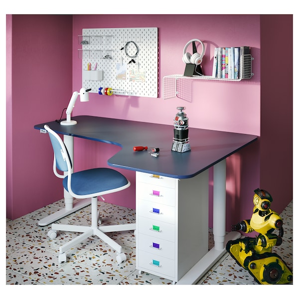 IKEA HELMER Drawer unit on casters, 11x27 1/8 in White, Ikea Ireland | 1956GWCRK
