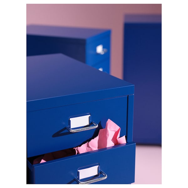 IKEA HELMER Drawer unit on casters, 11x27 1/8 in Blue, Ikea Ireland | 2631PRILJ