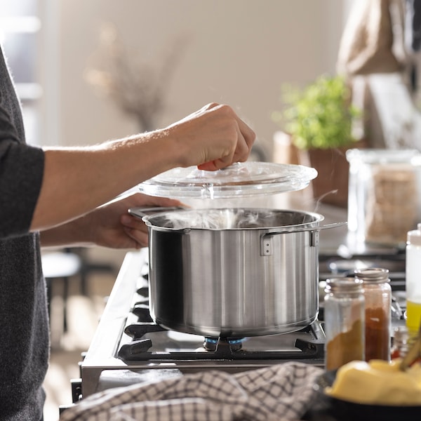 IKEA HEMKOMST 7-piece cookware set, stainless steel, Ikea Ireland | 1065HBAKI